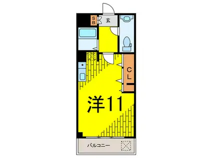 ニュー中野マンション(ワンルーム/2階)の間取り写真
