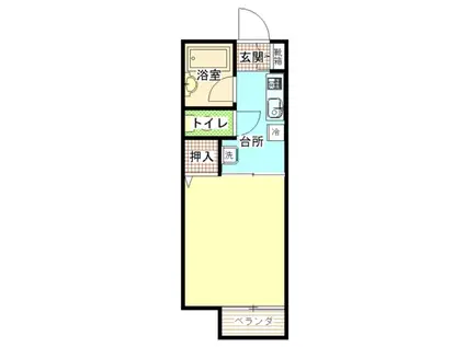 コイズミハイツ(1K/2階)の間取り写真