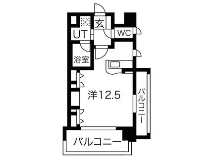 KAISEI天王寺(ワンルーム/3階)の間取り写真