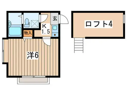 マ・ピエス生田八番館(1K/1階)の間取り写真