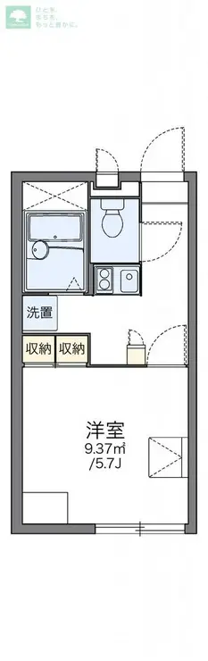 レオパレス西船ガーデンコート 1階階 間取り