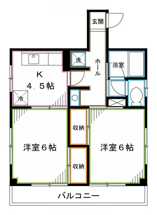 ニュー富士見マンション 5階階 間取り