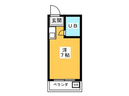 レディースハウス東和(ワンルーム/3階)の間取り写真