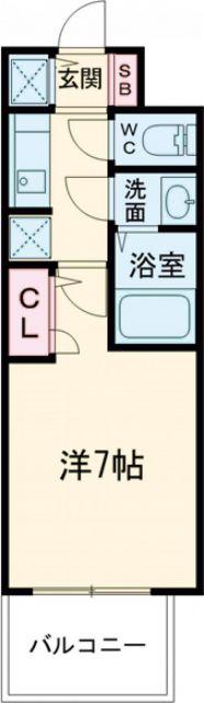 S-RESIDENCE堺浜寺BROAD(1K/5階)の間取り写真