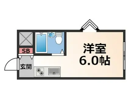 インテリジェントマンション・エソール(ワンルーム/3階)の間取り写真