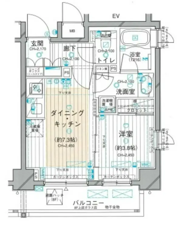 ダイナシティ高田馬場 7階階 間取り