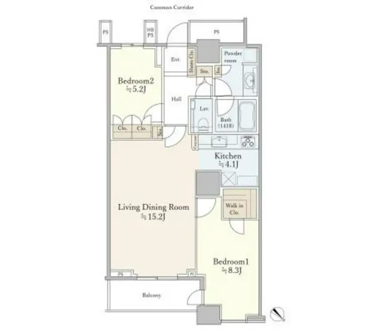 THE TOKYO TOWERSMID TOWER 44階階 間取り