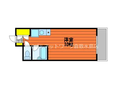 スズキフィックマンション(ワンルーム/2階)の間取り写真