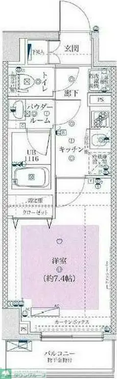 ユリカロゼ西新井 6階階 間取り