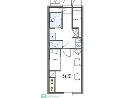 レオパレススペース好日(1K/1階)の間取り写真