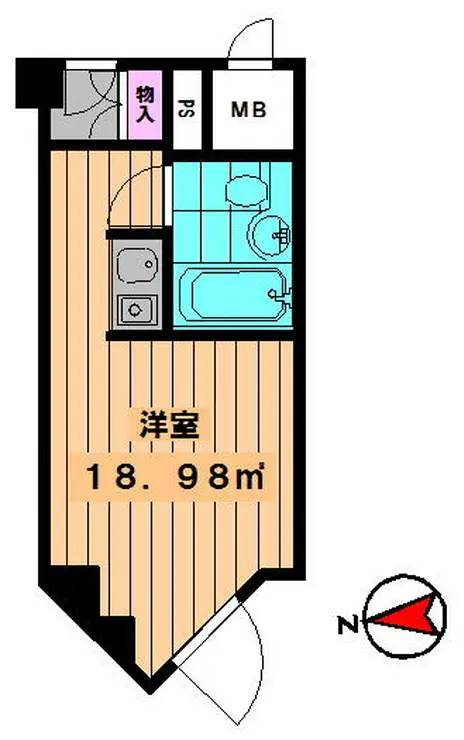 五反田サンハイツ 4階階 間取り