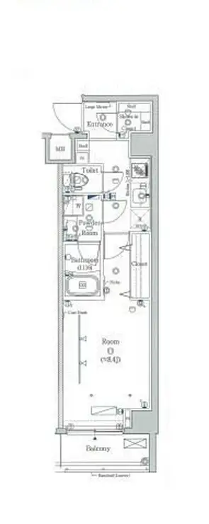 スカイコートヴィスタ隅田公園 4階階 間取り