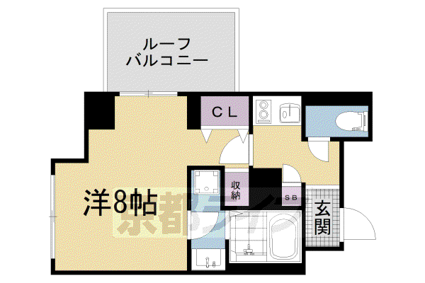 おーりとーりIV(1K/3階)の間取り写真
