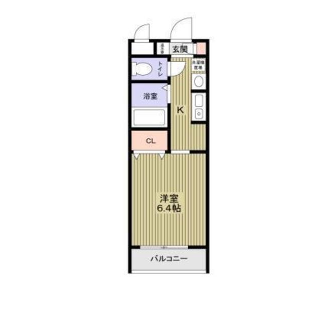 リバーランド堺東(ワンルーム/3階)の間取り写真