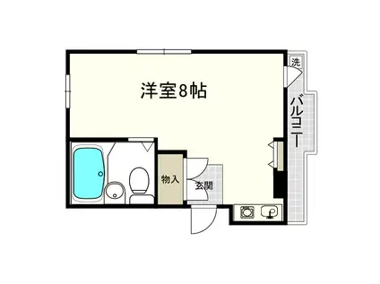 オーク三鷹(ワンルーム/3階)の間取り写真