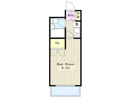 グッドフィールド百合ヶ丘(1K/3階)の間取り写真