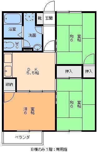 グランハイツ味生(3DK/2階)の間取り写真