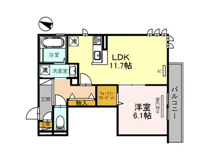 STORCH BURG(1LDK/3階)の間取り写真