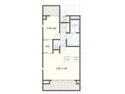 セイラ・ヴィラ・ルーチェ(1LDK/2階)の間取り写真