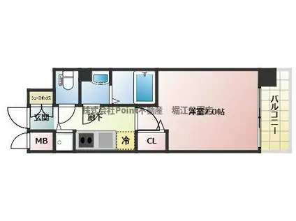 N°77FUKUSHIMAIII(1K/2階)の間取り写真