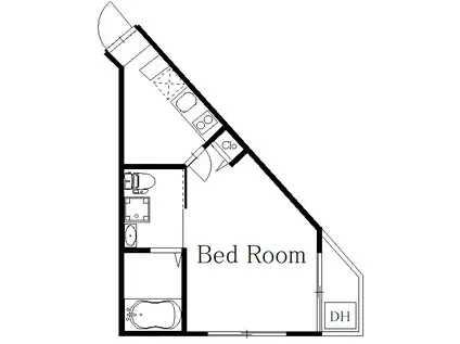 VERT COURT OGIKUBO(1K/1階)の間取り写真