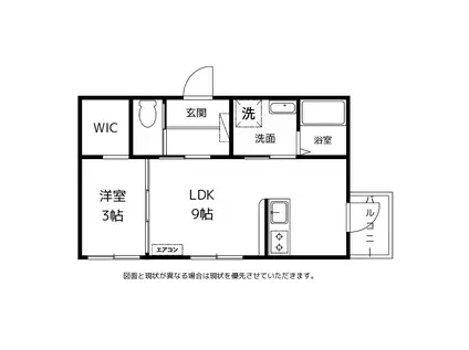 HALIA五福II(1LDK/3階)の間取り写真