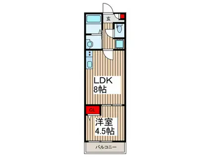 パルミエ(1LDK/1階)の間取り写真