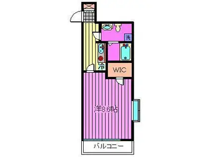 リュミエール並木(1K/3階)の間取り写真