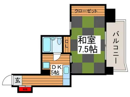 ラ・ポルテ大泉(ワンルーム/6階)の間取り写真