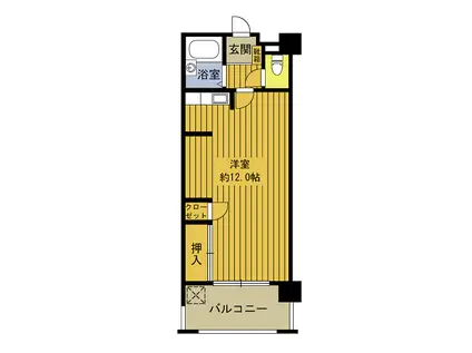 アーバングリーン豊町302(ワンルーム/3階)の間取り写真