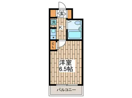 イーストコートS(1K/1階)の間取り写真