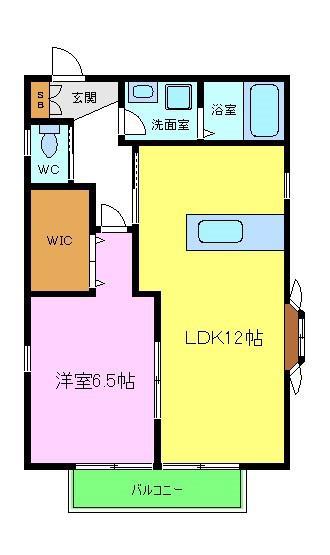 さくらコーポ百舌鳥(1LDK/1階)の間取り写真