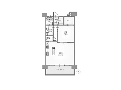 ラグゼシア熱海静漣閣 3階(1LDK/3階)の間取り写真