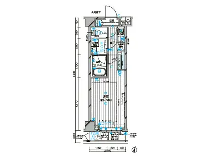 メインステージ板橋志村II(1K/5階)の間取り写真