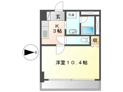 ビーエスレジデンス栄(1K/3階)の間取り写真