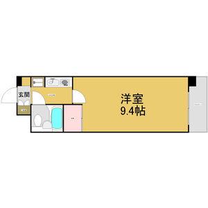 フィオーレ古出来(1K/2階)の間取り写真