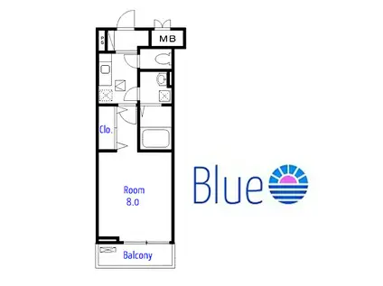 COMFORTBROOK逗子(1K/1階)の間取り写真