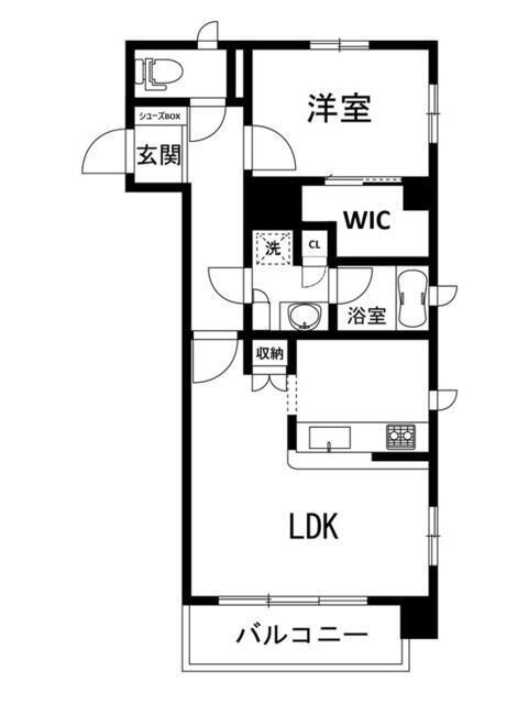 メゾン・ド・グラシアス(1LDK/3階)の間取り写真