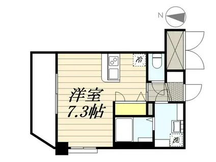 キルンズ紅葉(ワンルーム/3階)の間取り写真