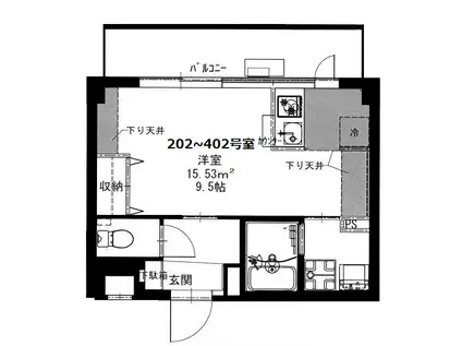 BCASA町田SQUARE(ワンルーム/3階)の間取り写真