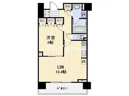 ジョイスコート(1LDK/10階)の間取り写真