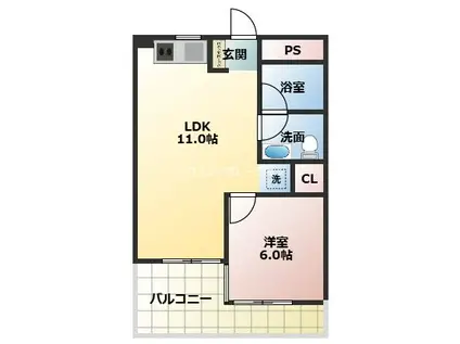 コナビレッジ(1LDK/3階)の間取り写真
