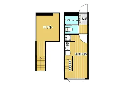 コノハナ荘(1K/2階)の間取り写真