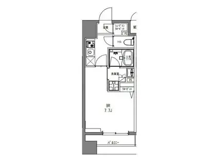 LA DOUCEUR秋葉原(1K/7階)の間取り写真
