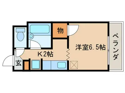 サープラス彦(1K/2階)の間取り写真