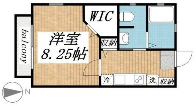 シャーメゾン上連雀(1K/2階)の間取り写真