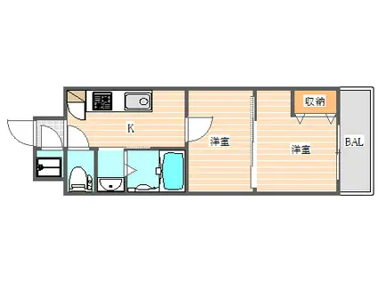 CLUB ORIENT NO.103(2K/11階)の間取り写真