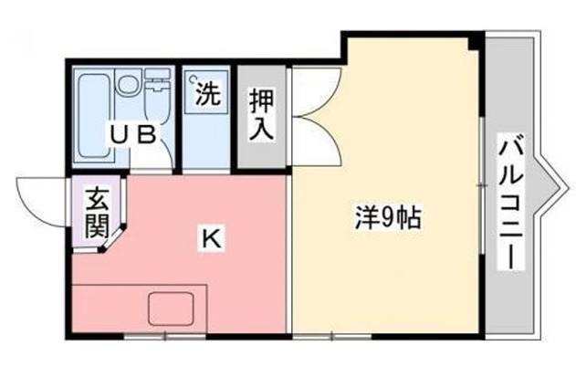 メゾンシンセイ(1K/2階)の間取り写真