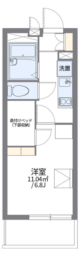レオパレス吹田(1K/3階)の間取り写真