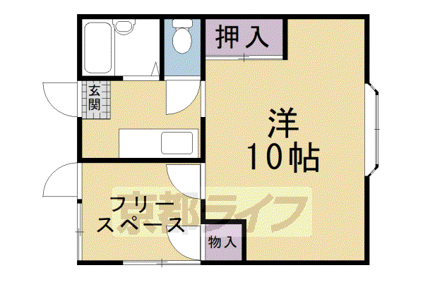 トミーハイツ(1K/1階)の間取り写真
